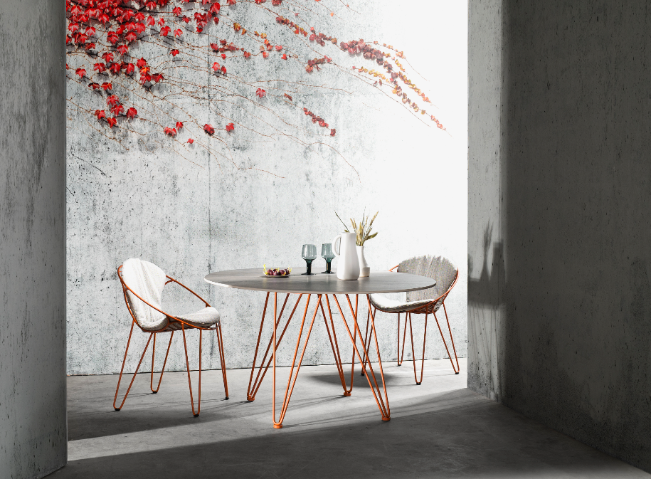 Tafel en stoelen Joli Wire | indoor + outdoor